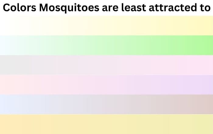 Colors mosquitoes​ are least attracted to