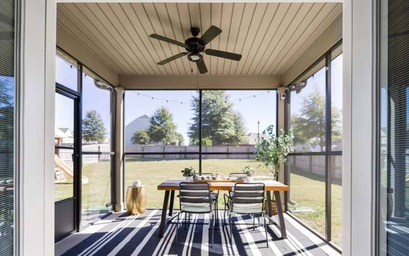 Install Outdoor Ceiling Fan in Patio