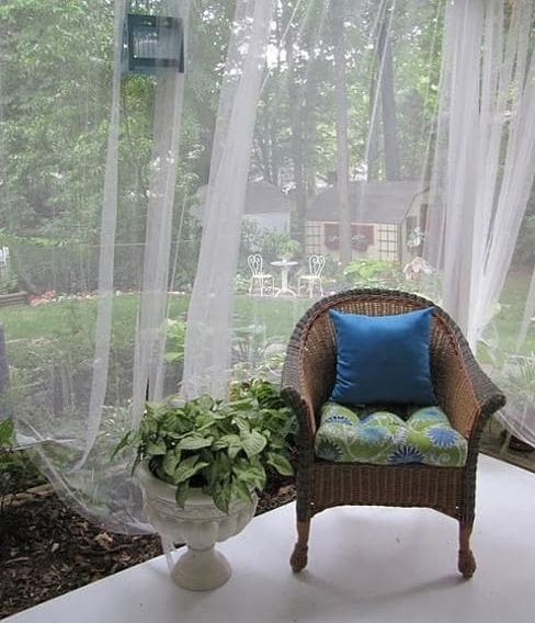 Mosquito Net Curtains in Patio