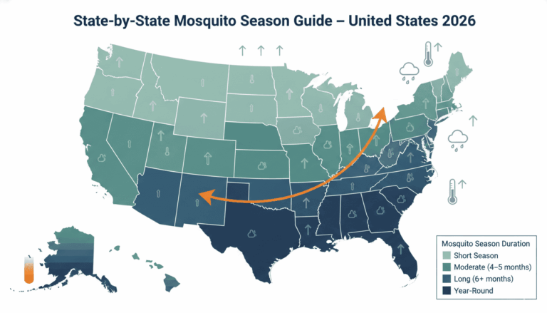 Mosquito Pattern US Mosquito Report 2026: State-wise data & Disease Trends