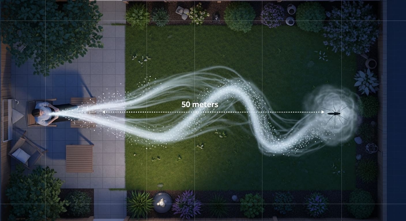 Carbon Dioxide plume detection by mosquito