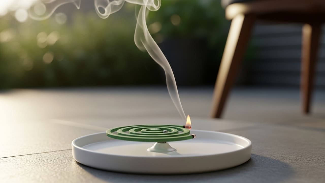 Mosquito Coil Smoke