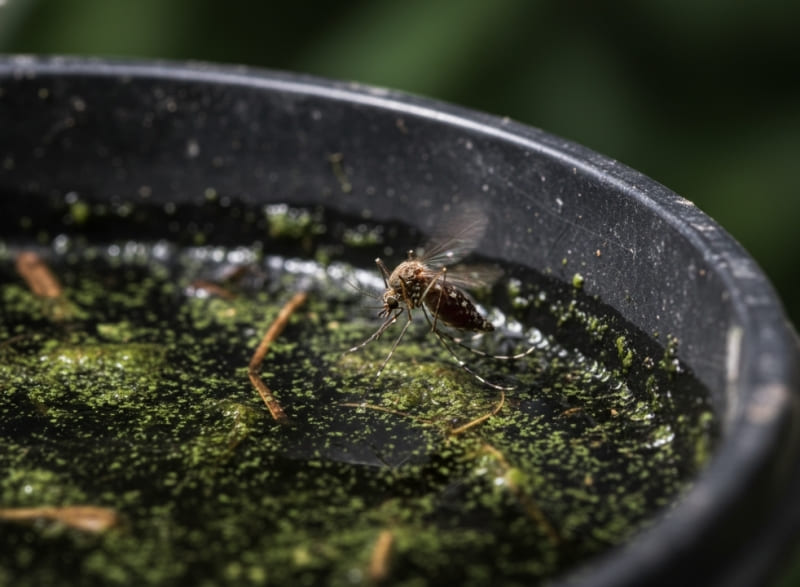 The Attraction: Gravid Female Approaching the Trap