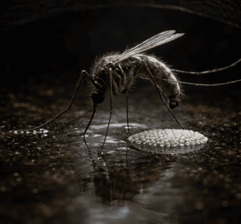 The Oviposition Egg Laying Inside the Bucket