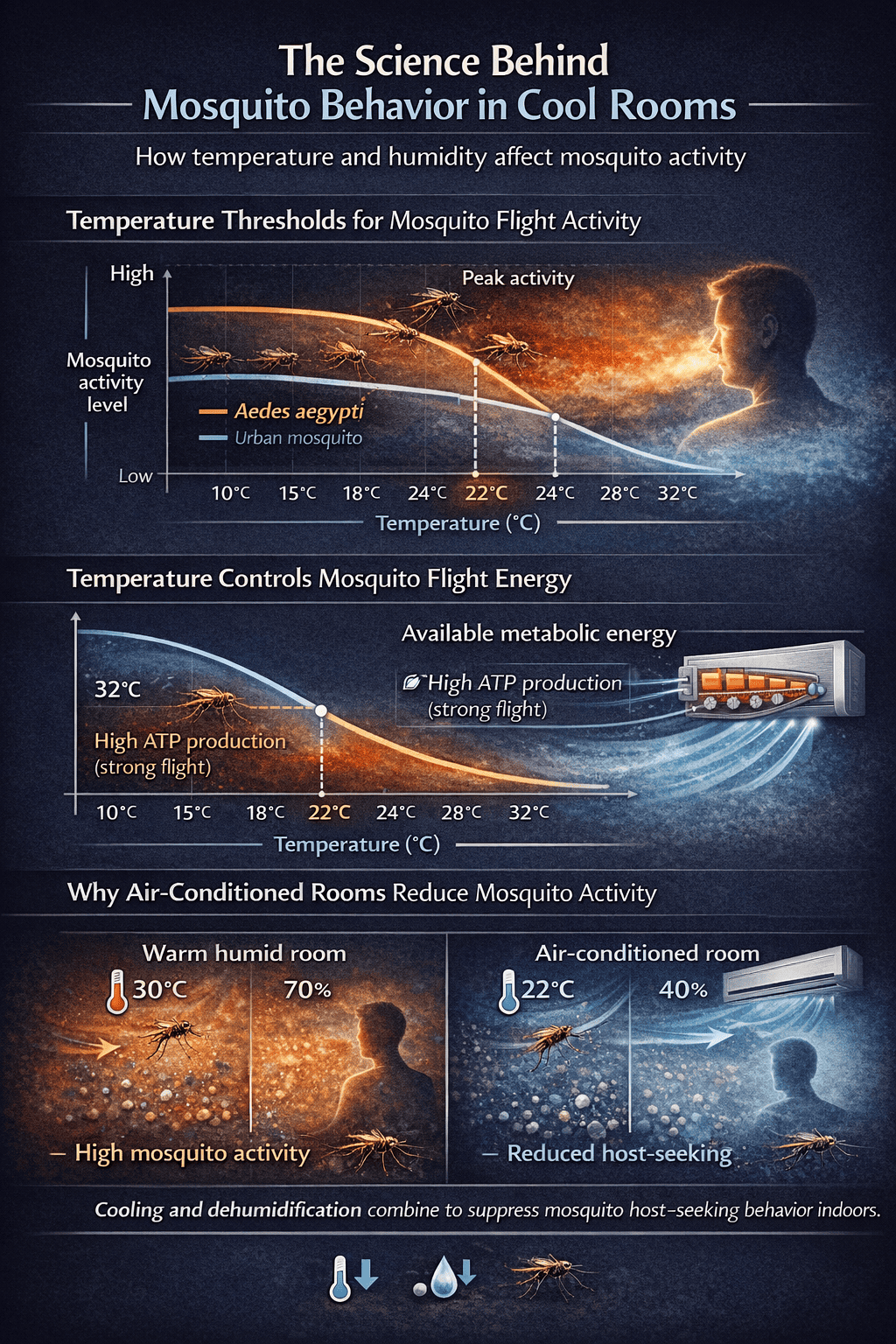 The Science Behind Mosquito Behavior in Cool Rooms
