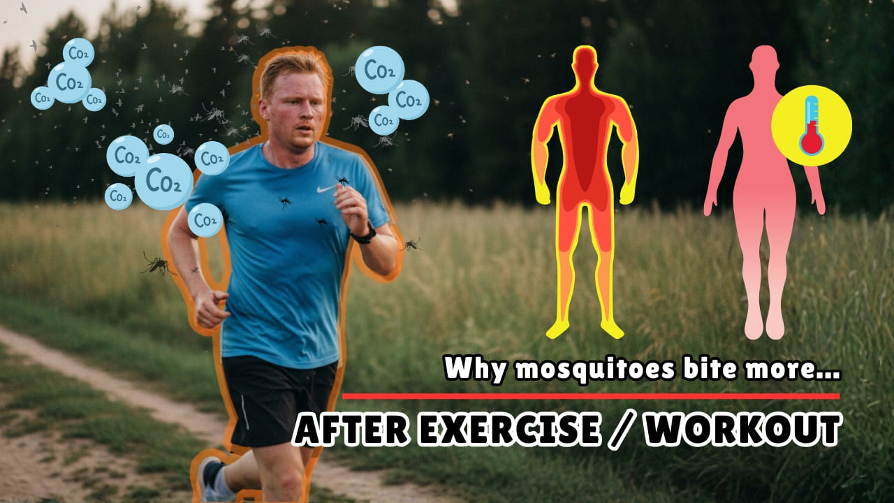 Why Do Mosquitoes Bite More After Exercise