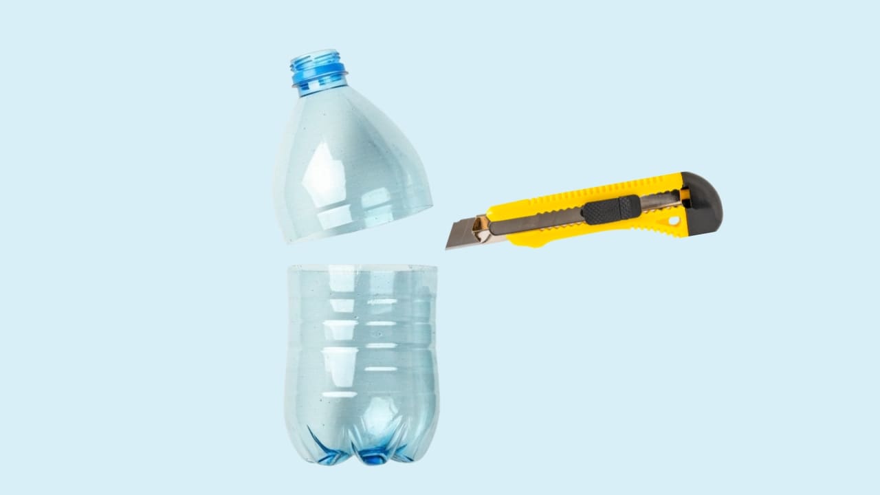 Cut the Plastic Bottle into Two