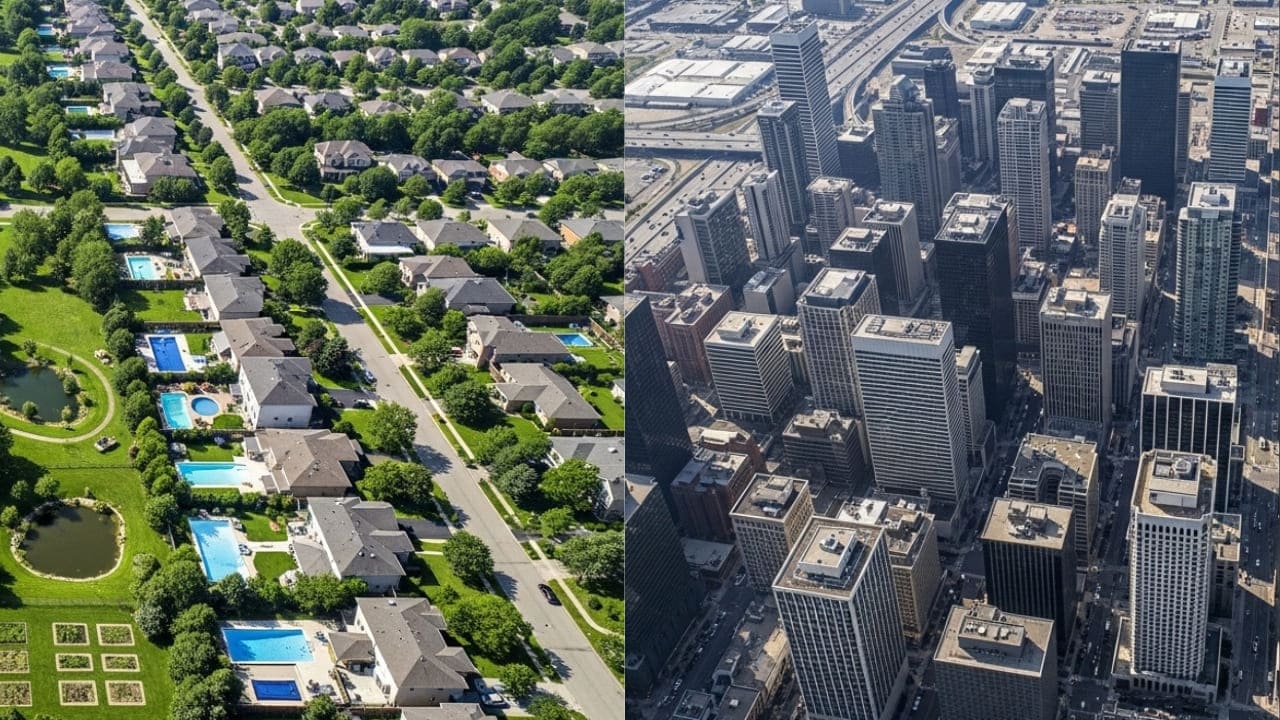 Suburbs vs Cities