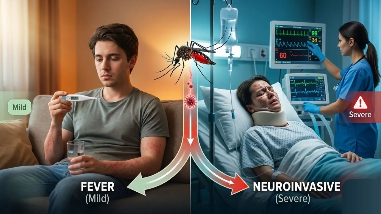 West Nile Fever vs. West Nile Virus Neuroinvasive Disease